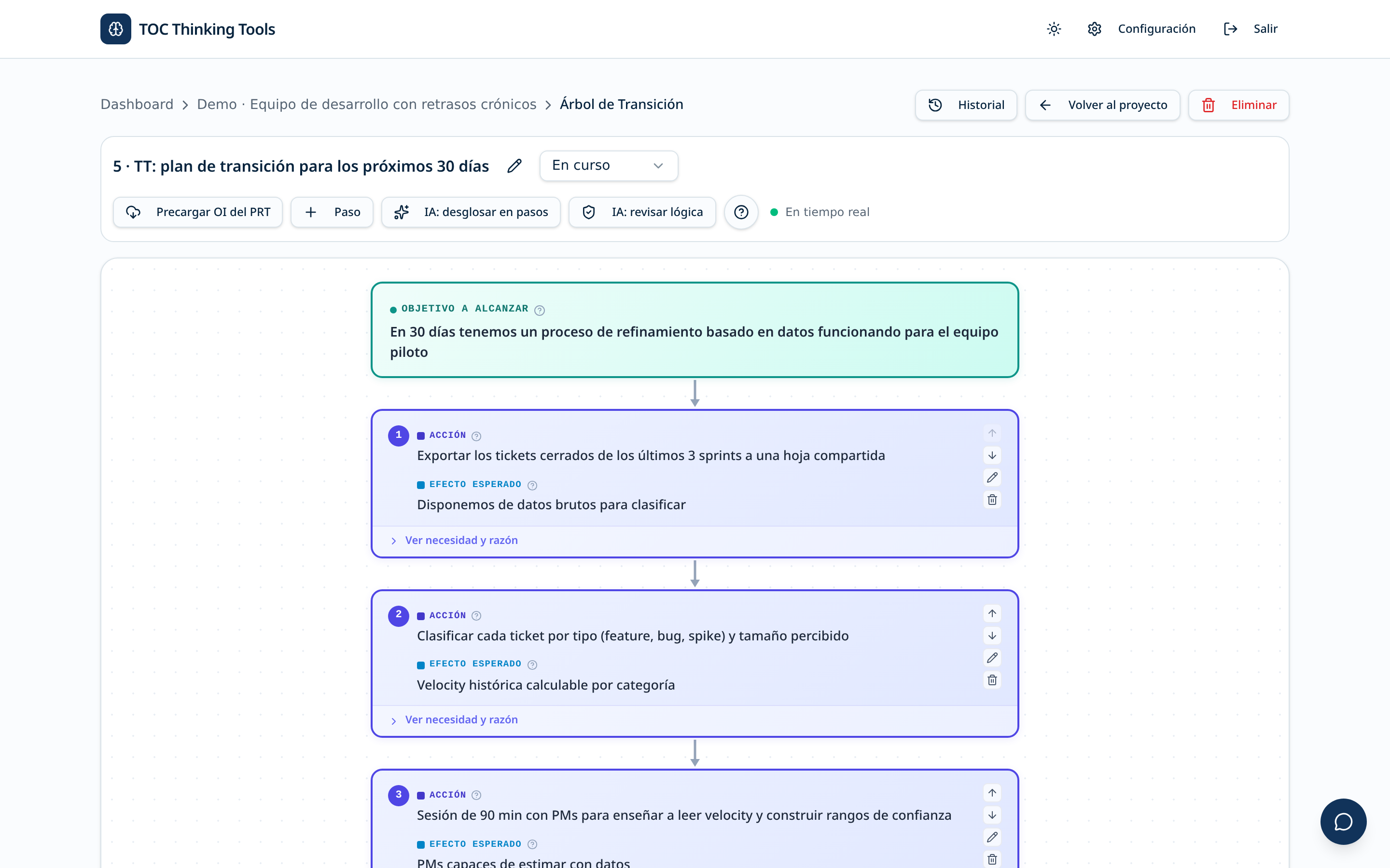 Transition Tree editor