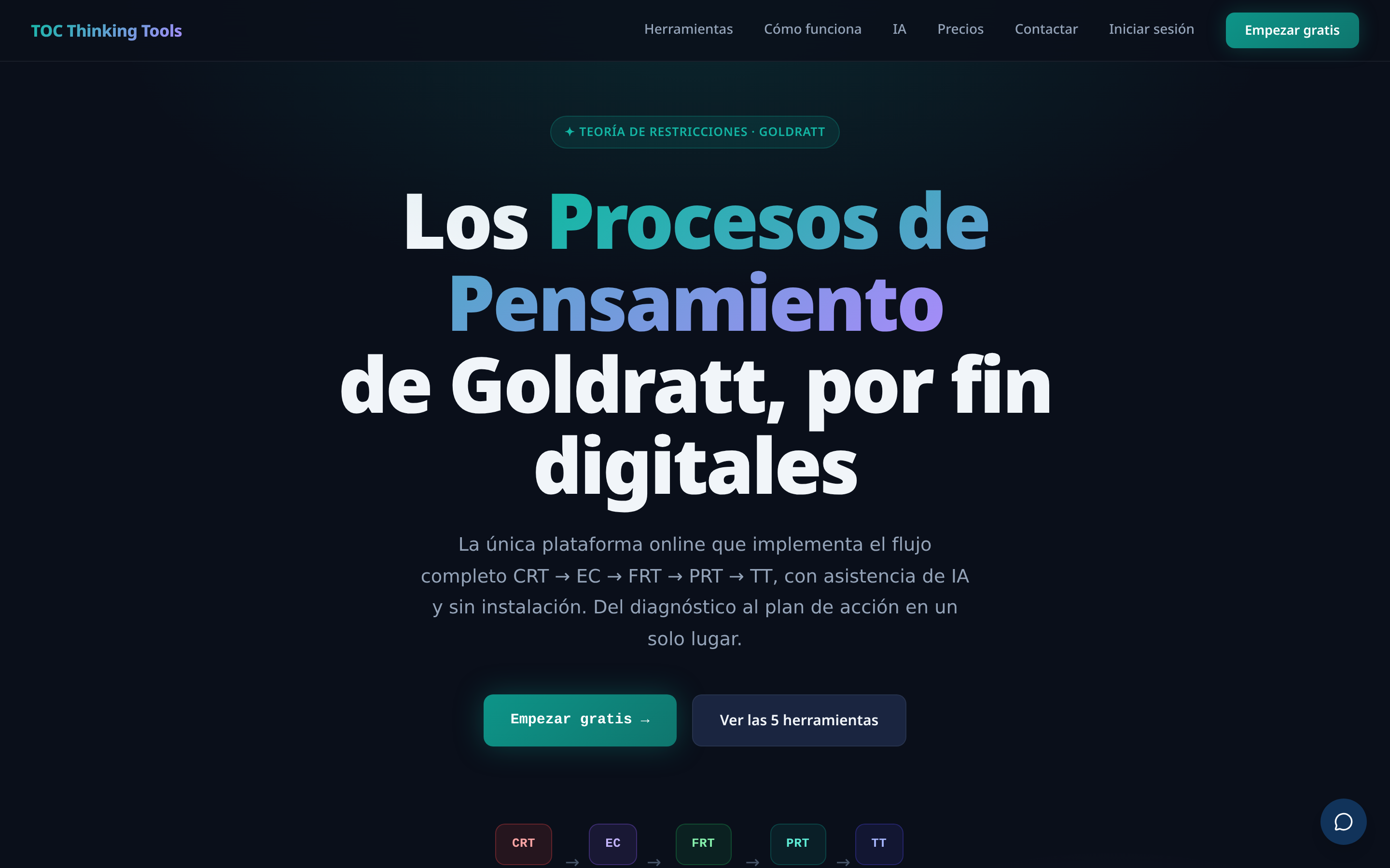 TOC Thinking Tools landing page
